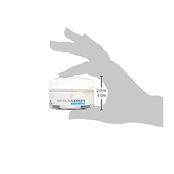 L'Oréal Paris Feuchtigkeitspflege für das Gesicht, Pflegende Anti-Aging Creme mit Kollagen Biosphären, Mildert Fältchen und spendet 24H Feuchtigkeit, Anti-Falten Experte 35+, 1 x 50ml