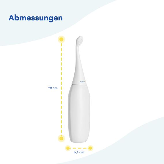 HappyPo Tragbar Po Dusche 300 ml - Tragbares Bidet für Männer und Frauen - Toilette Popodusche Ersetzt Feuchtes Toilettenpapier - Intimdusche für Schwangerschaft, Wochenbett und Reisen - Weiß