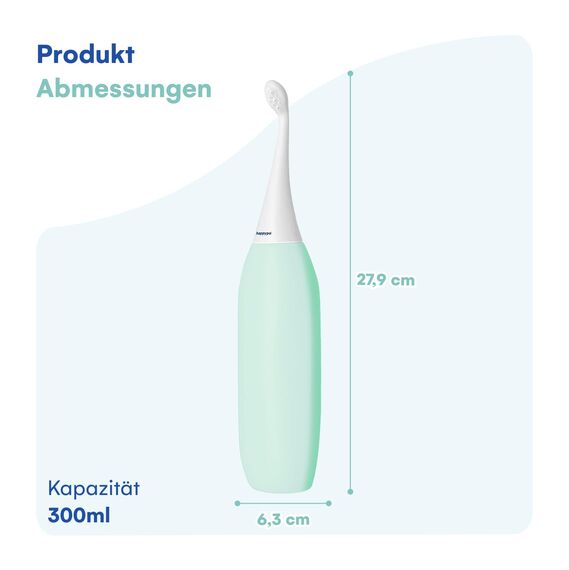 HappyPo Tragbar Po Dusche 300 ml - Tragbares Bidet Handbrause für Männer und Frauen - Toilette Popodusche Ersetzt Feuchtes Toilettenpapier - Intimdusche für Schwangerschaft, Wochenbett und Reisen
