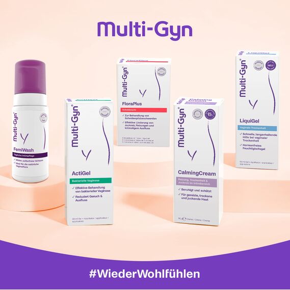Multi-Gyn ActiGel - zur Behandlung und Vorbeugung bakterieller Vaginose - vaginale Infektionen - bringt die Vaginalflora wieder ins Gleichgewicht - 50ml