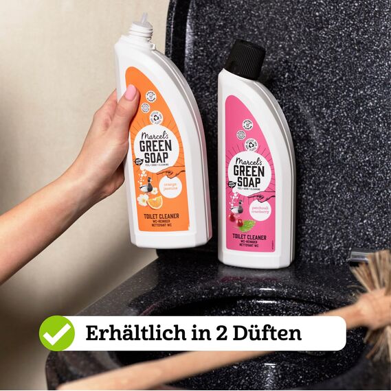 Marcel's Green Soap WC-Reiniger Patchouli & Cranberry – Toilettenreiniger ohne Chlor/Bleichmittel – entkalkend, gegen Urinstein – vegan & 98% biologisch abbaubar – 750 ml