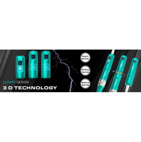 Erbilon, Pen Ultima A6S Professional Plus – Kabelloses Hautpflege Werkzeug-Set inklusive 2 x Mikronadel-Patronen