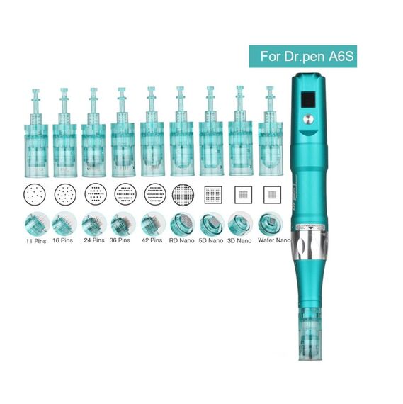 Erbilon, Pen Ultima A6S Professional Plus – Kabelloses Hautpflege Werkzeug-Set inklusive 2 x Mikronadel-Patronen