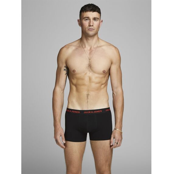 Jack & Jones Herren JACBASIC Trunks 7 Pack NOOS 12165587, Black/Black - Black - Black -, XXL