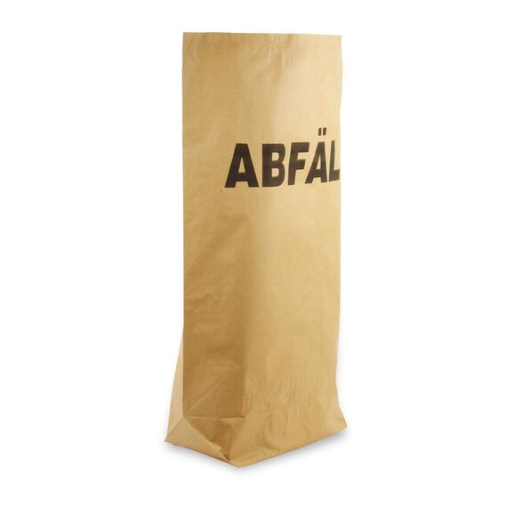 Hypafol Bio Papier Müllbeutel 50 stück | abbaubare braune Biomüllbeutel für kompostierbare & biologische Abfälle und mehr | ohne Plastik | 2-lagig, Tüten mit 70 L Fassungsvermögen | 550x850+200 mm