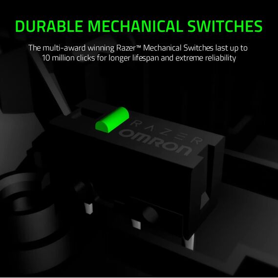 Razer DeathAdder Essential (2021) - Kabelgebundene Gaming-Maus mit Optischem Sensor mit 6400 DPI (5 programmierbare Tasten, Ergonomischer Formfaktor, 10 Millionen Klicks Lebensdauer) Schwarz