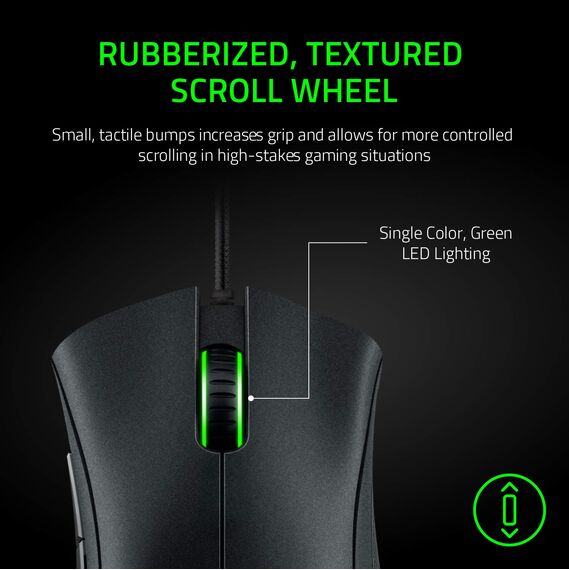 Razer DeathAdder Essential (2021) - Kabelgebundene Gaming-Maus mit Optischem Sensor mit 6400 DPI (5 programmierbare Tasten, Ergonomischer Formfaktor, 10 Millionen Klicks Lebensdauer) Schwarz