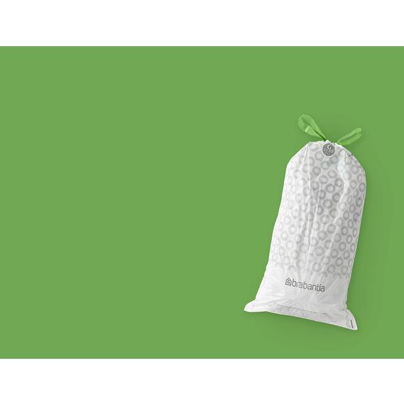 Brabantia Müllbeutel PerfectFit Multipack (Code G - 23L / 30L) Extra Starke Müllsäcke mit Zugband, 6 rollen (120 Müllbeutel)