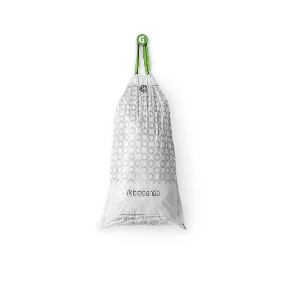 Brabantia Müllbeutel PerfectFit Multipack (Code G - 23L / 30L) Extra Starke Müllsäcke mit Zugband, 6 rollen (120 Müllbeutel)