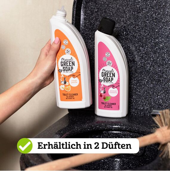 Marcel's Green Soap WC-Reiniger Orange & Jasmin – Toilettenreiniger ohne Chlor/Bleichmittel – entkalkend, gegen Urinstein – vegan & 98% biologisch abbaubar – 750 ml