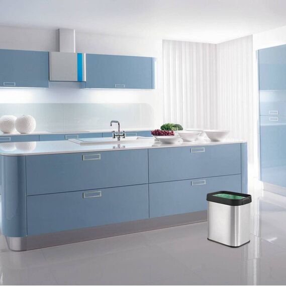 AURMOO Reißfest Müllbeutel 35L, Abbaubar Biomüllbeutel, Tropfsichere Mülltüten für Hausmüll, Reißfeste Müllsäcke für Mülleimer, 110 Stück(W55xH65cm,Grün)