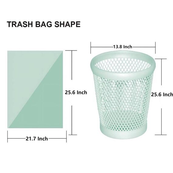 AURMOO Reißfest Müllbeutel 35L, Abbaubar Biomüllbeutel, Tropfsichere Mülltüten für Hausmüll, Reißfeste Müllsäcke für Mülleimer, 110 Stück(W55xH65cm,Grün)