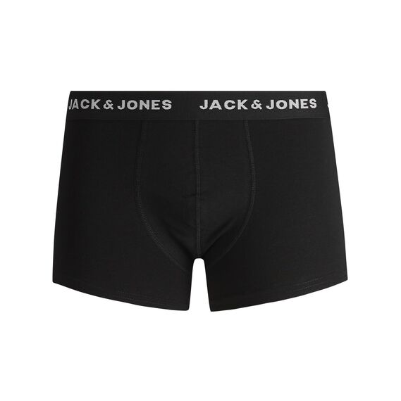 JACK& JONES Boxershorts 7er-Pack Basic Trunks Kurze Unterhosen Logo Print Design JACBASIC, Farben:Schwarz-3, Größe Hosen:S