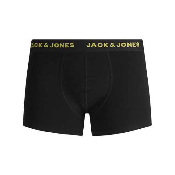 JACK& JONES Boxershorts 7er-Pack Basic Trunks Kurze Unterhosen Logo Print Design JACBASIC, Farben:Schwarz-3, Größe Hosen:S