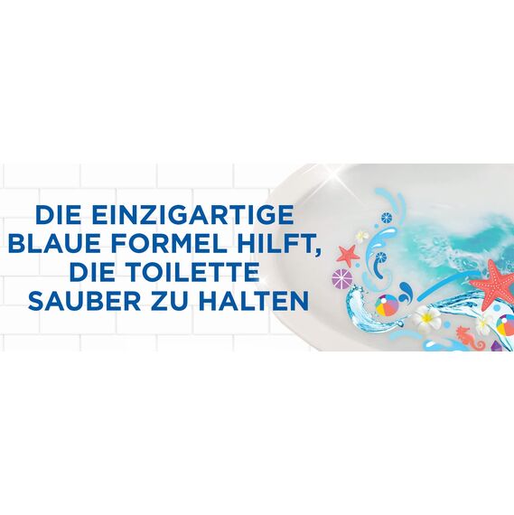 WC-Ente® Blue Bloc Intank, WC-Tabs für Wasserkästen, Marine Duft, 4er Pack (2x50g)