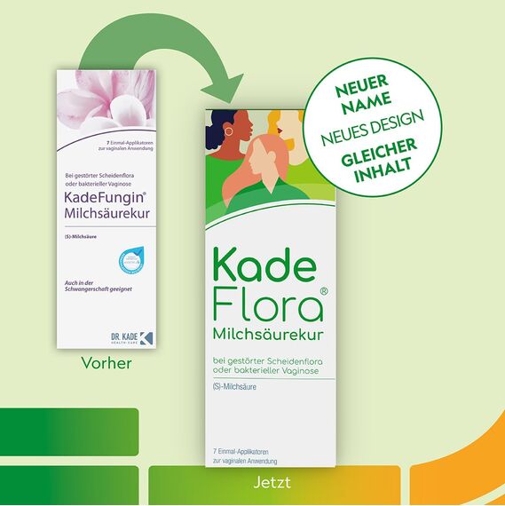 KadeFlora Milchsäurekur mit Milchsäure: Die Regenerations-Kur, 7 Einmal-Applikatoren zur vaginalen Anwendung