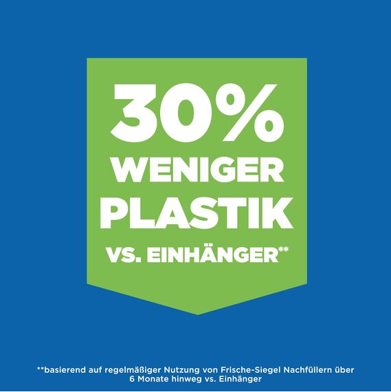 WC-Ente Frische-Siegel Starter-Set (inkl. 1 Nachfüller), körbchenloser WC-Reiniger, Limone Duft, 36 ml