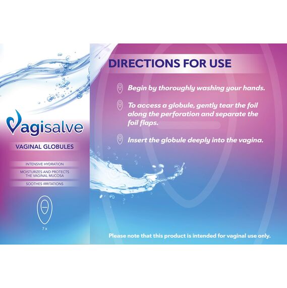 Vagisalve Vaginalzäpfchen | Vaginale Feuchtigkeitscreme | Schnelle und langanhaltende Linderung von vaginaler Trockenheit und Beschwerden | Lindert Reizungen | 7 stück (Pack of 1, 7, stück)
