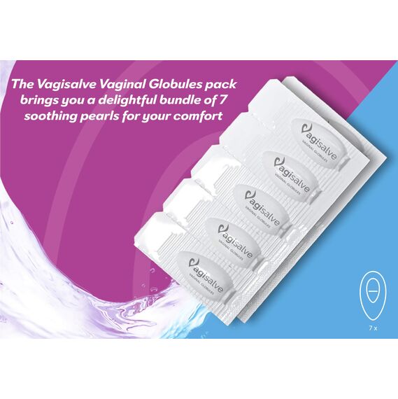 Vagisalve Vaginalzäpfchen | Vaginale Feuchtigkeitscreme | Schnelle und langanhaltende Linderung von vaginaler Trockenheit und Beschwerden | Lindert Reizungen | 7 stück (Pack of 1, 7, stück)
