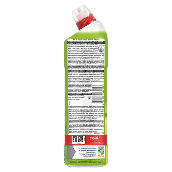 Domestos Kraft & Frische WC-Gel Lime Fresh sorgt für hygienische Sauberkeit im Badezimmer