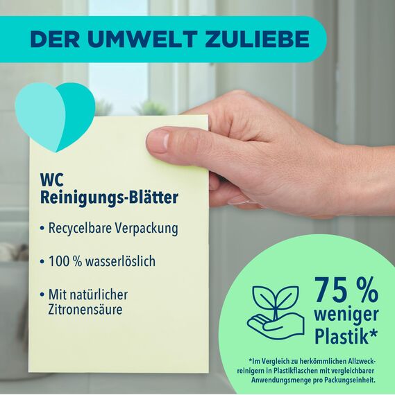 Dr. Beckmann WC Reinigungs-Blätter CITRUS SENSATION | 20 Blätter