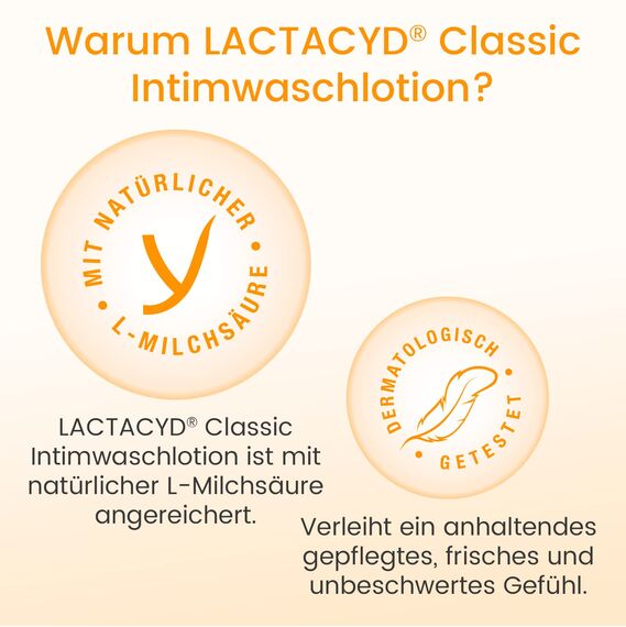 Lactacyd Classic - sanfte Intimwaschlotion mit ausgeglichenem pH-Wert - für normale Haut - schützt das natürliche Gleichgewicht des Intimbereichs der Frau - 1 x 200 ml (Packung mit 2)