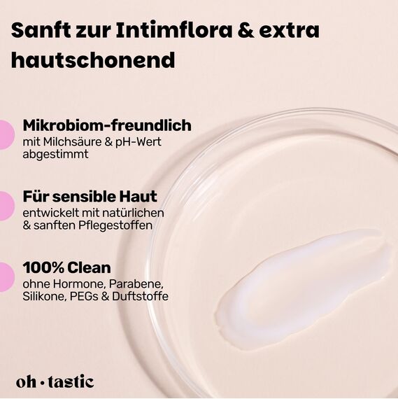 Natürliche Vaginal Creme gegen Scheidentrockenheit, Juckreiz & Irritationen im Intimbereich - Beruhigende Feuchtcreme mit Milchsäure & pH-Wert angepasst, Intimpflege Damen Wundcreme (50ml)