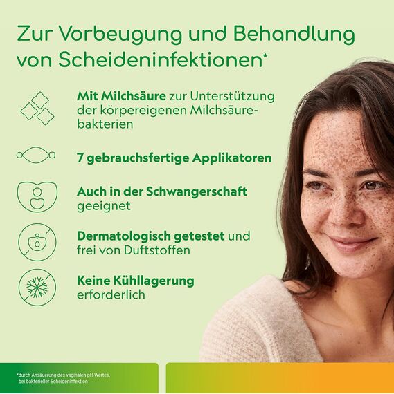 KadeFlora Milchsäurekur mit Milchsäure: Die Regenerations-Kur, 7 Einmal-Applikatoren zur vaginalen Anwendung