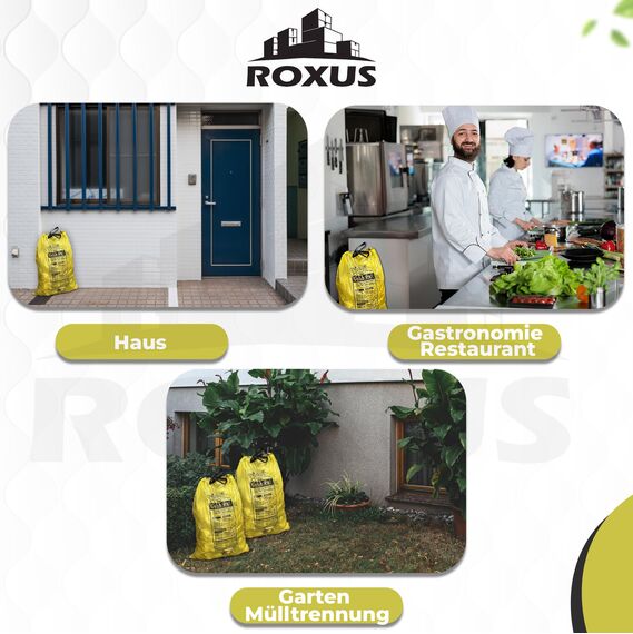 130 Stück gelbe Wertstoff- und Recycling-Müllsäcke, 90 l