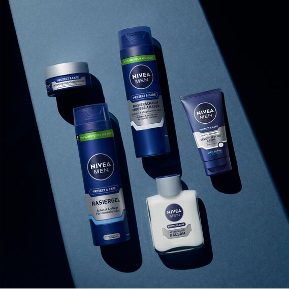 NIVEA MEN Protect & Care Gesichtspflege Creme, beruhigende Feuchtigkeitscreme für Männer, 48h feuchtigkeitsspendende Gesichtscreme mit Aloe Vera und Pro Vitamin B5 (75 ml)