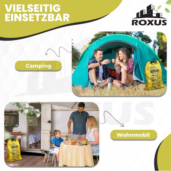 130 Stück gelbe Wertstoff- und Recycling-Müllsäcke, 90 l