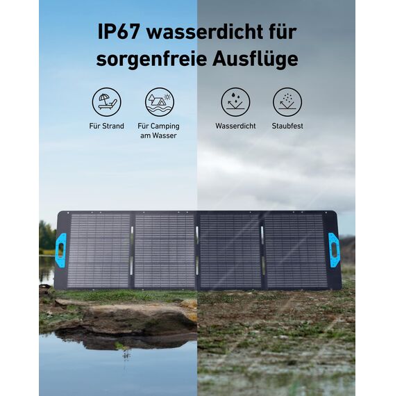 Anker SOLIX C1000 Set Tragbare Powerstation mit 200W Solarpanel, LiFePO4 Akku, 1800W Solargenerator, 4*230V Steckdosen mit max. 2400W Leistung, LFP Powerstation für Outdoor, Camping und Stromreserve