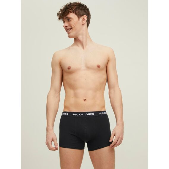 JACK & JONES Herren JACBELMO Trunks 7 Pack, Black/Logo Weiß/C, L