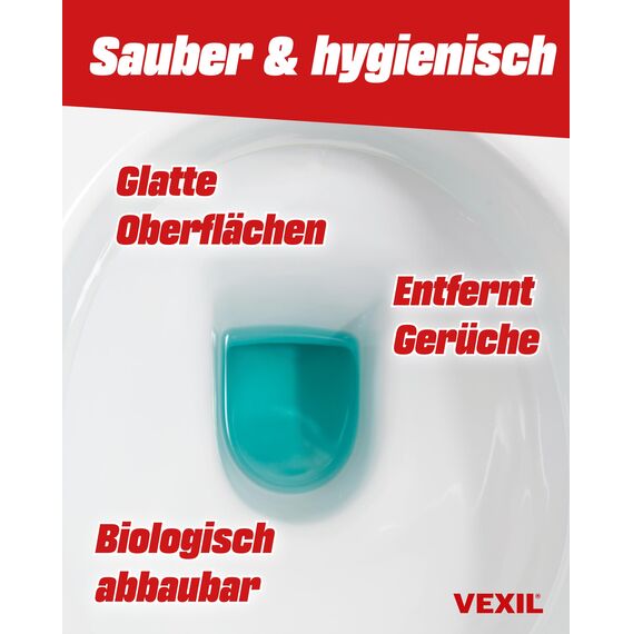VEXIL® Urinsteinentferner EXTRA STARK - 1000 ml - entfernt mühelos hartnäckigen Urin- & Kalkstein - Profi WC-Reiniger - biologisch abbaubar - Urinsteinlöser Made in Germany
