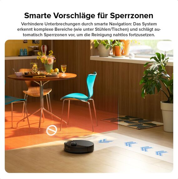 roborock Q10 S5 Saugroboter mit Wischfunktion, 10.000 Pa HyperForce Saugkraft, Dual Anti-Tangle System, Auto Lifting Mopping, Ideal für Tierhaare, Teppiche, Hartböden (Schwarz)
