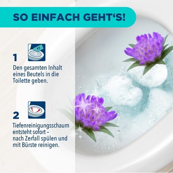 Dr. Beckmann Intensiv - Reiniger Wc-Schaum | Selbstaktivierender Schaum 3x 100 g | Floral Fresh