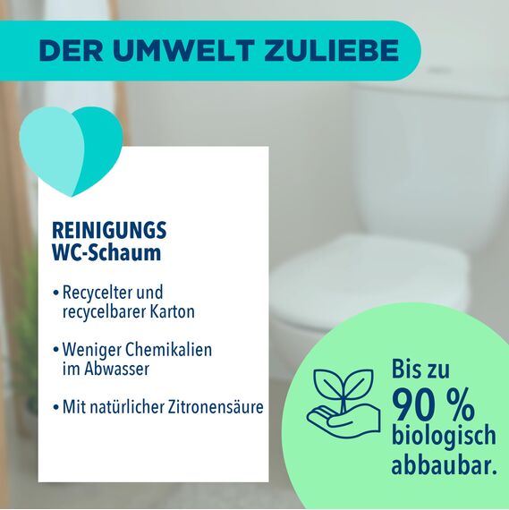 Dr. Beckmann Intensiv - Reiniger Wc-Schaum | Selbstaktivierender Schaum 3x 100 g | Floral Fresh