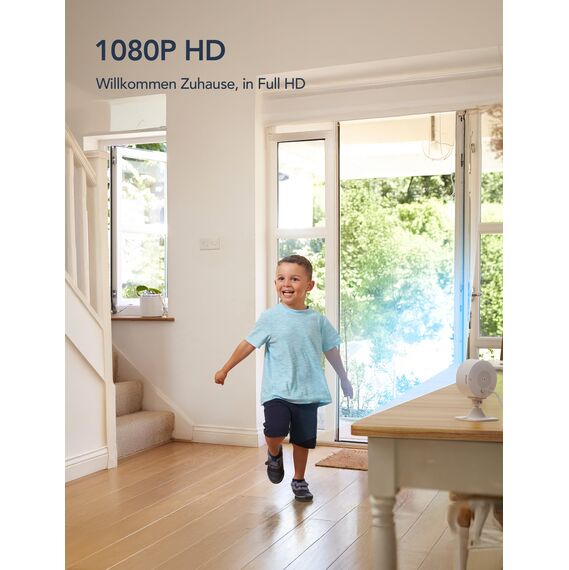 GNCC 4-Pack GC3 überwachungskamera Innen mit Nachtsicht, 1080P HD WLAN Indoor Kamera, Zwei-Wege-Audio, PIR Bewegungserkennung, mit Alexa & Google Home, 2.4Ghz WiFi, Cloud-Abonnement & SD Speicher