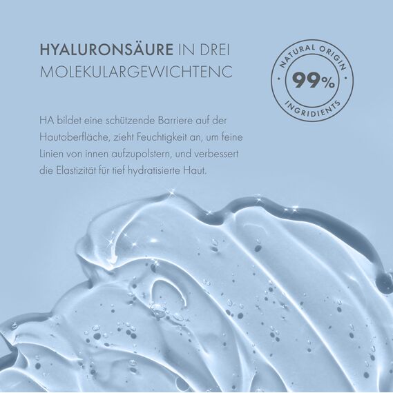 Satin Naturel Hyaluron Serum Hochdosiert 100ml – Bio Hyaluronsäure Serum Gesicht – Anti-Aging Feuchtigkeitsserum – Vegan – 24h Feuchtigkeit – Gesichtspflege für Frauen und Männer