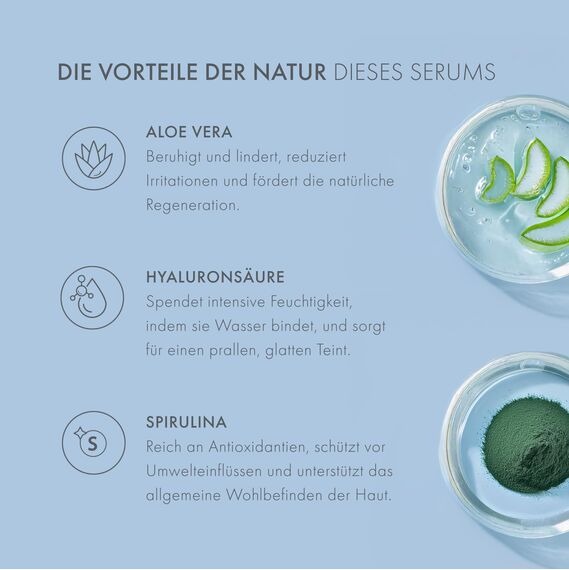 Satin Naturel Hyaluron Serum Hochdosiert 100ml – Bio Hyaluronsäure Serum Gesicht – Anti-Aging Feuchtigkeitsserum – Vegan – 24h Feuchtigkeit – Gesichtspflege für Frauen und Männer