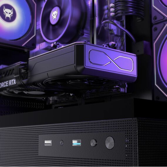 BEASTCOM Q5 | Gaming PC Set Bundle | AMD Ryzen 9 5900X 12X 4,80 GHz 24 Threads, RTX 5070 12GB, 32GB RAM, 1TB NVMe SSD, Monitor LED 27" + RGB Tastatur + Maus + Mauspad, HDMI, WLAN, Win 11