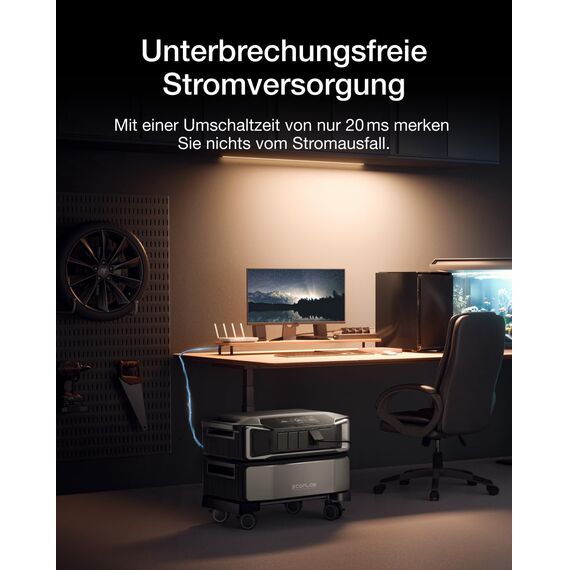 EcoFlow DELTA Pro Ultra tragbare Powerstation 6144 Wh, 6900 W AC-Ausgang, erweiterbar auf 30 kWh, LFP-Batterie, 80% in 73 Min. geladen, App-Steuerung, Solargenerator für Zuhause, Notfälle, Wohnmobile