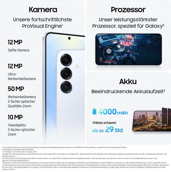 Samsung Galaxy S25 AI Smartphone mit Galaxy AI, Ohne Vertrag, Handy mit Android, 12 GB RAM, 128 GB Speicher, 50-MP-Kamera, Navy, 3 Jahre Herstellergarantie [Exklusiv auf Amazon]