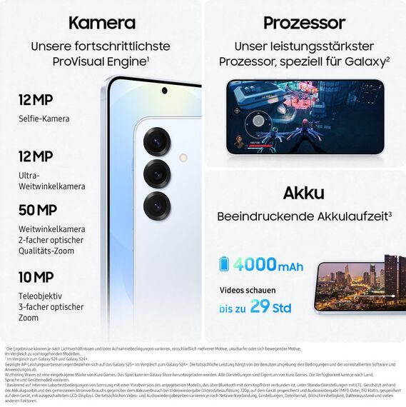 Samsung Galaxy S25 AI Smartphone mit Galaxy AI, Ohne Vertrag, Handy mit Android, 12 GB RAM, 128 GB Speicher, 50-MP-Kamera, Silver Shadow, 3 Jahre Herstellergarantie [Exklusiv auf Amazon]