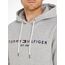 Tommy Hilfiger Herren Hoodie Core Tommy Logo mit Kapuze, Grau (Cloud Heather), XL