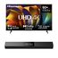 Hisense Bundle 55E6NT 139cm (55 Zoll) Fernseher, 4K UHD Smart TV, HDR, Dolby Vision, 60Hz [2024] HS2000 2.1 Kanal Soundbar, integrierter Subwoofer, 240W, Dolby Audio, Bluetooth, HDMI ARC