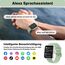 Smartwatch mit Telefonfunktion, Smartwatch für Damen Herren HD-Touch Screen Fitnessuhr mit Herzfrequenz SpO2 Schlafmonitor Schrittzähler, 200+ Sportmodi IP68 Wasserdicht Smart Watch für iOS Android