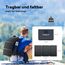 CTOLITY 21W Solarpanel, Tragbares Solar-Ladegerät mit 2 Ports (USB-C/USB-A), 6V/3A Gesamtausgang, IP67 wasserdichtes Solarladegerät, USB Solar Panel fürMobiltelefone, Powerbank, Campinglampen, PCs