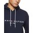 Tommy Hilfiger Herren Hoodie Core Tommy Logo mit Kapuze, Blau (Sky Captain), L
