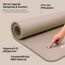 MSPORTS Gymnastikmatte Premium inkl. Tragegurt + Übungsposter + Workout App I Hautfreundliche Fitnessmatte 190 x 80 x 1,5 cm - Beige-Caramel - Phthalatfreie Yogamatte